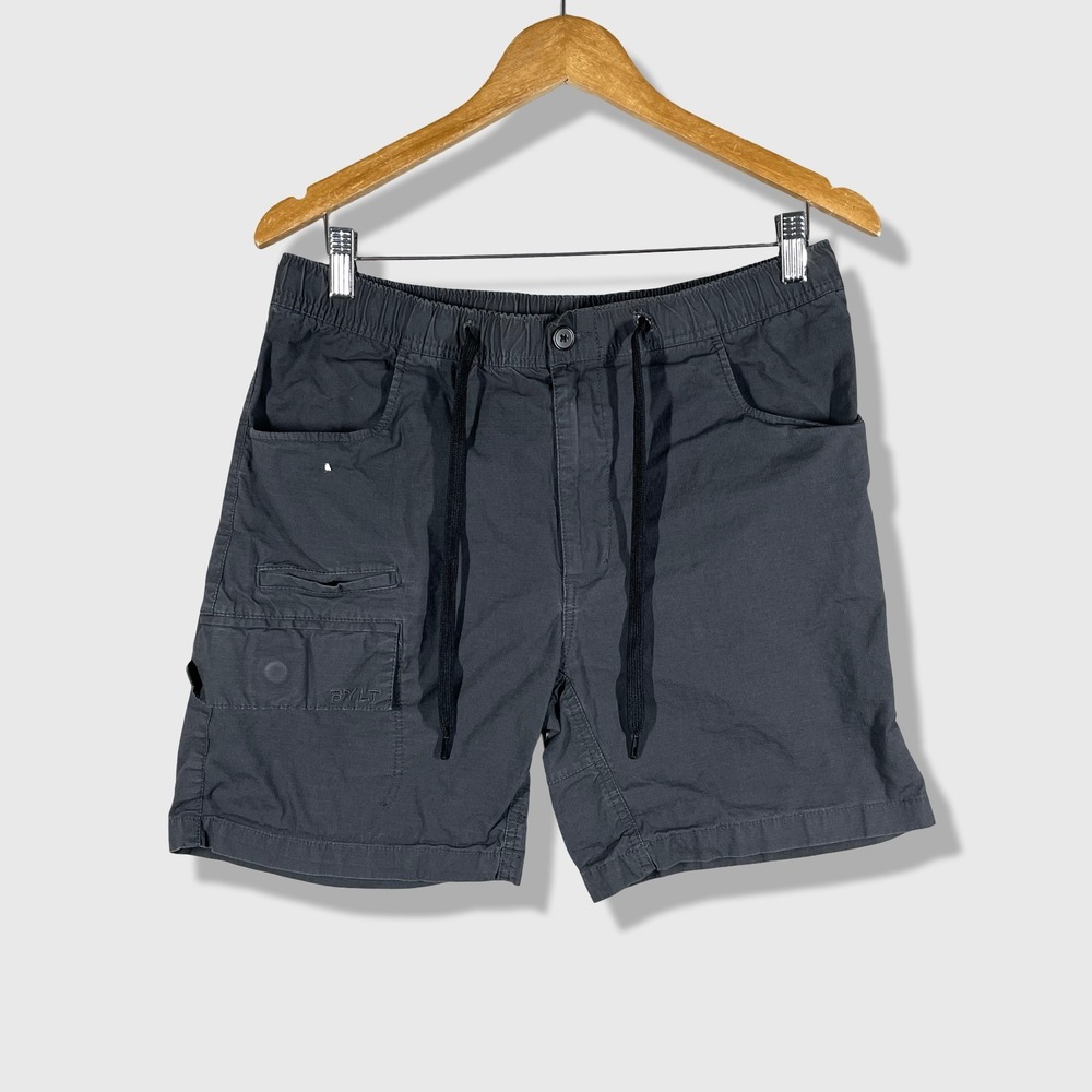 BYLT Premium Basics‎ Cargo Shorts Mens Medium Gray Gorpcore Utility Outdoor